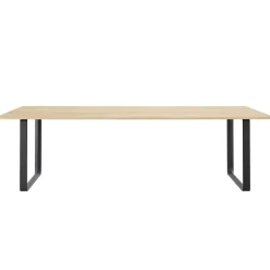 Muuto 70/70 bord, 255 x 108 cm, massiv ek - svart