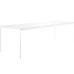 Muuto Base bord 190 x 85 cm, laminat med plywoodkanter, vit