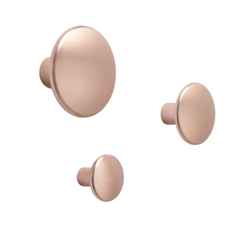 Muuto Dots Metal klädkrok, rose