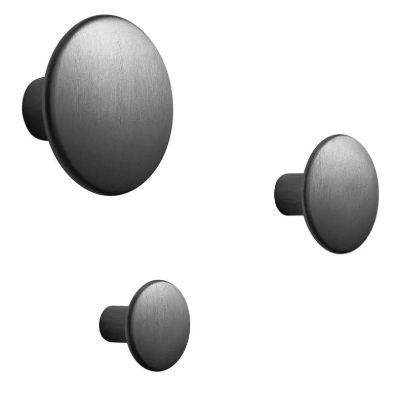 Muuto Dots Metal klädkrok, svart
