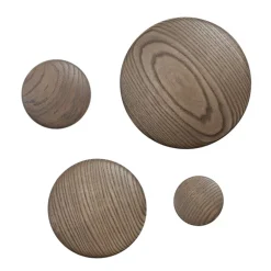 Muuto Dots Wood klädkrok, betsad mörkbrun
