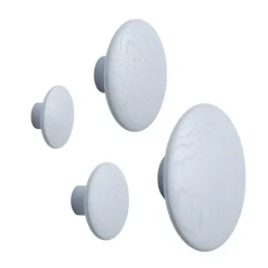 Muuto Dots Wood klädkrok, ljusblå