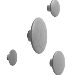 Muuto Dots Wood klädkrok, mörkgrå