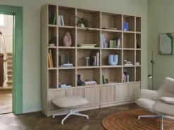 Muuto Doze fåtölj, låg, snurrfunktion, grå - beige Hearth 007