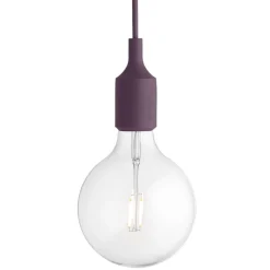 Muuto E27 LED-pendellampa, vinröd, utan skärm