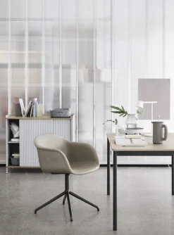 Muuto Enfold sideboard, 100 cm, hög, ek - grå