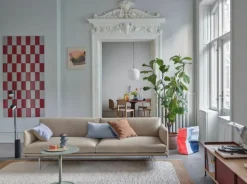 Muuto Enfold sideboard, 186 cm, låg, ek - djupröd