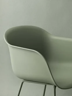 Muuto Fiber fåtölj, rörram, grön