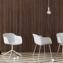 Muuto Fiber fåtölj, snurrfunktion, svart