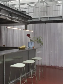 Muuto Fine hänglampa, 90 cm, djupröd