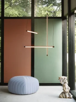 Muuto Fine hänglampa, 90 cm, djupröd