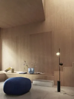 Muuto Five sittpuff/fotpall, mörkblå