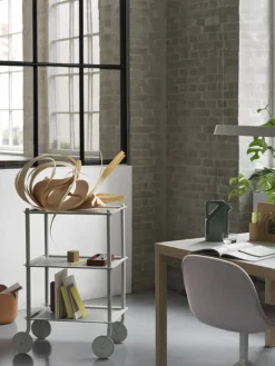 Muuto Flow rullvagn, 3-lager, grå