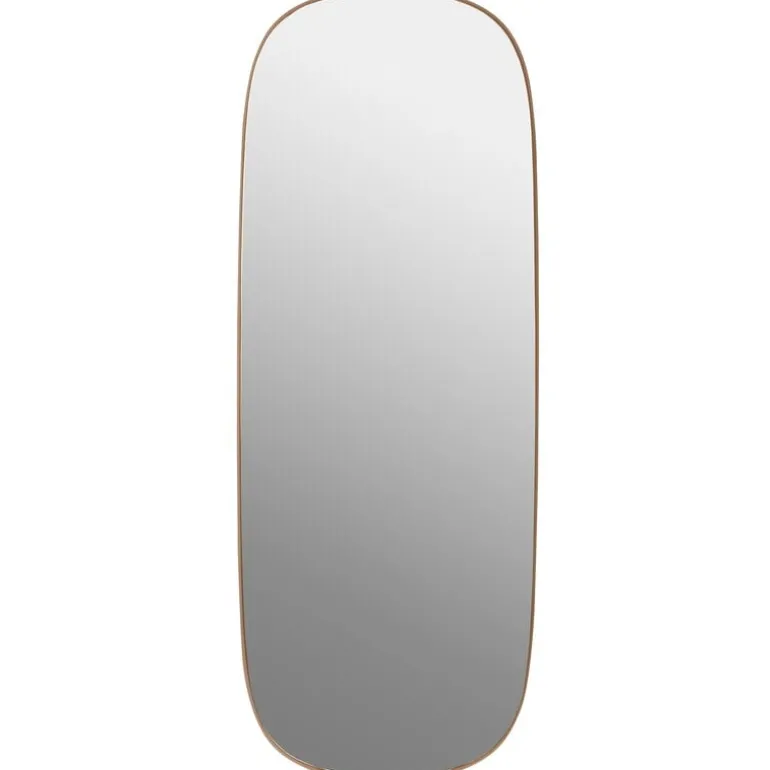 Muuto Framed stor spegel, rose - klar
