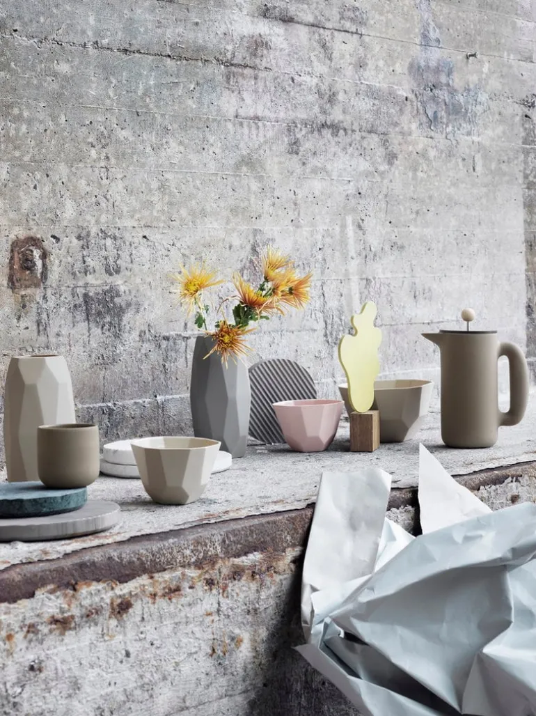 Muuto Groove marmorunderlägg, stort, grå