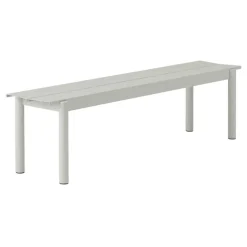 Muuto Linear Steel bänk, 170 cm, grå