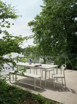 Muuto Linear Steel bänk, 170 cm, grå