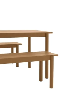 Muuto Linear Steel bänk 170 cm, burnt orange