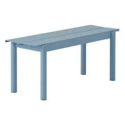 Muuto Linear Steel bänk, 110 cm, blekblå