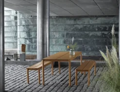 Muuto Linear Steel bord 200 x 75 cm, burnt orange