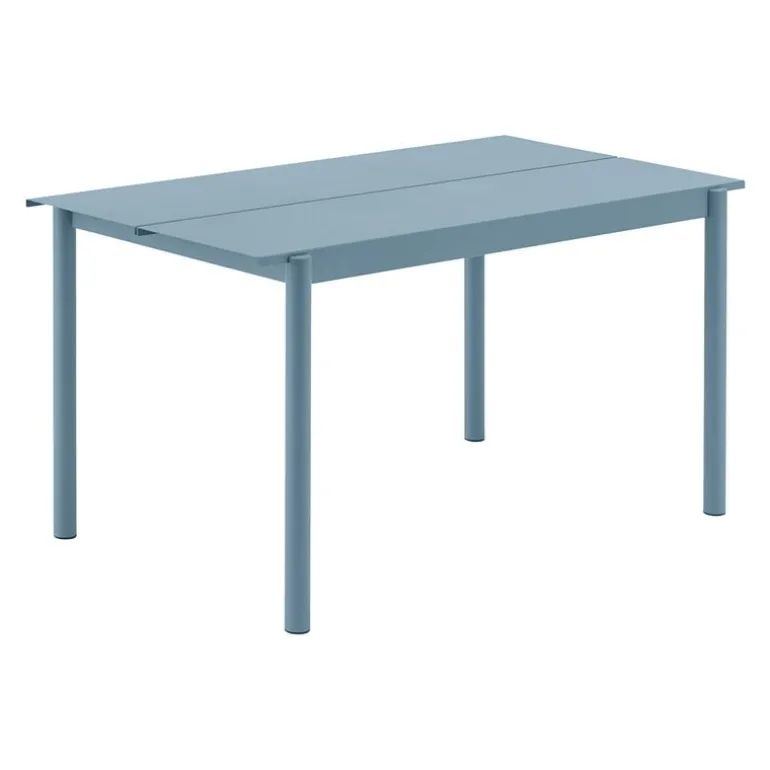 Muuto Linear Steel bord, 140 x 75 cm, blekblå