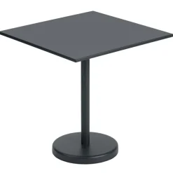 Muuto Linear Steel Café-bord 70 x 70 cm, svart