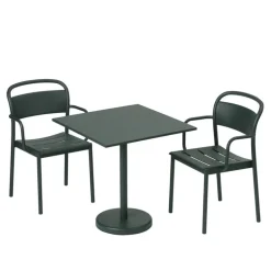 Muuto Linear Steel karmstol, mörkgrön