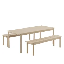 Muuto Linear Wood bord 200 x 90 cm, ek