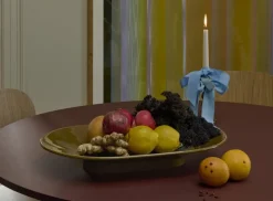 Muuto Mere skål, 52 x 36 cm, brungrön