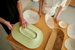 Muuto Mere skål, 52 x 36 cm, ljusgrön