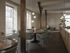 Muuto Midst bord, 160 cm, mörkoljad ek - svart