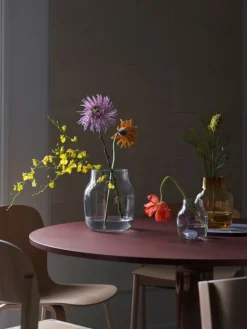 Muuto Midst bord, 120 cm, mörkröd linoleum - mörkröd