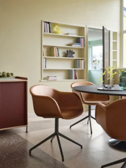 Muuto Midst bord, 160 cm, svart linoleum - svart