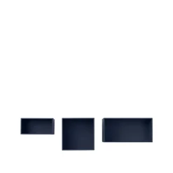 Muuto Mini Stacked 2.0 hyllmodul, liten, midnight blue