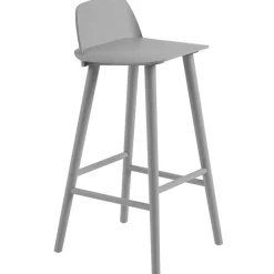 Muuto Nerd barstol, 75 cm, grå