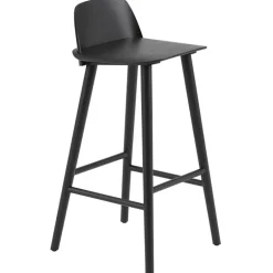 Muuto Nerd barstol, 75 cm, svart