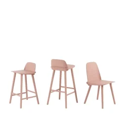 Muuto Nerd barstol, 65 cm, tan rose