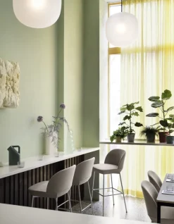 Muuto Oslo barstol, 65 cm, Ocean 32 - krom