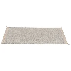 Muuto Ply-matta, återvunnen polyester, 80 x 200 cm, svart - vit