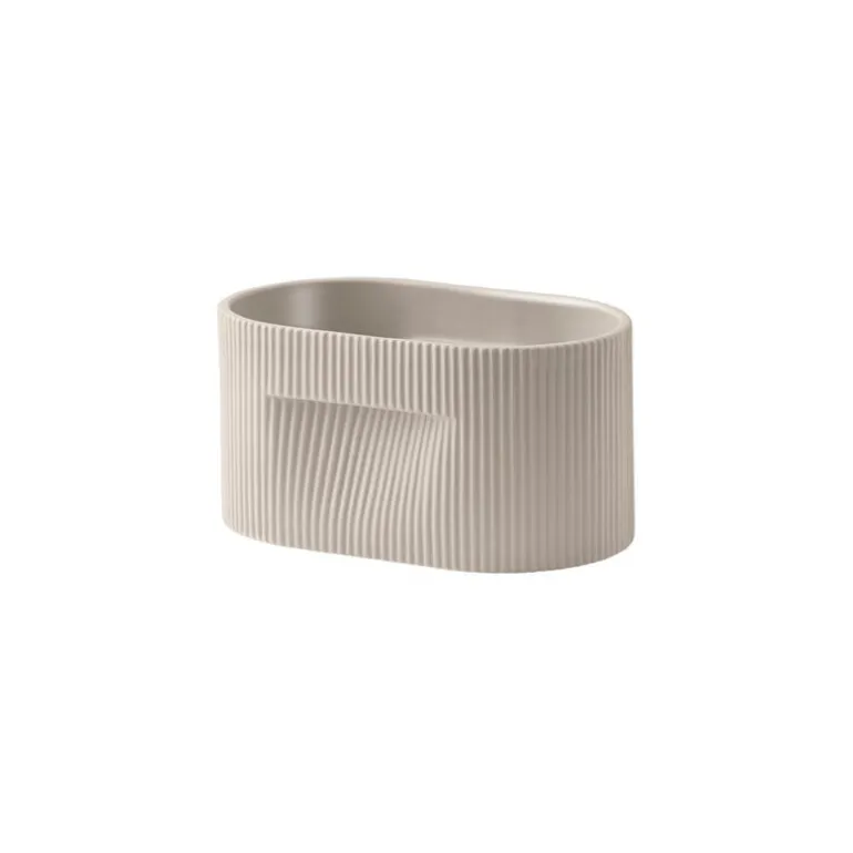 Muuto Ridge blomkruka, h 13 cm, beige