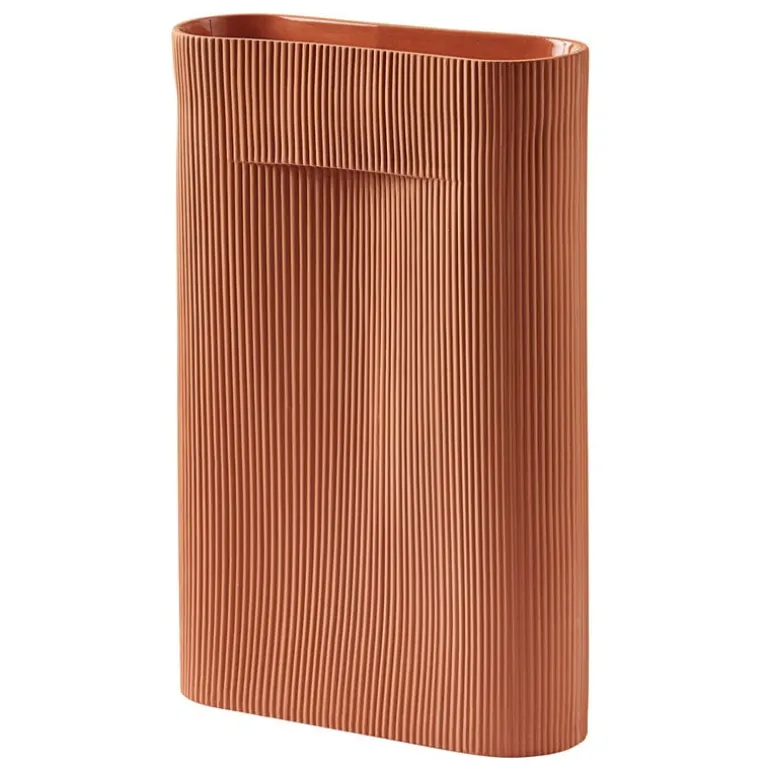 Muuto Ridge vas, stor, terrakotta
