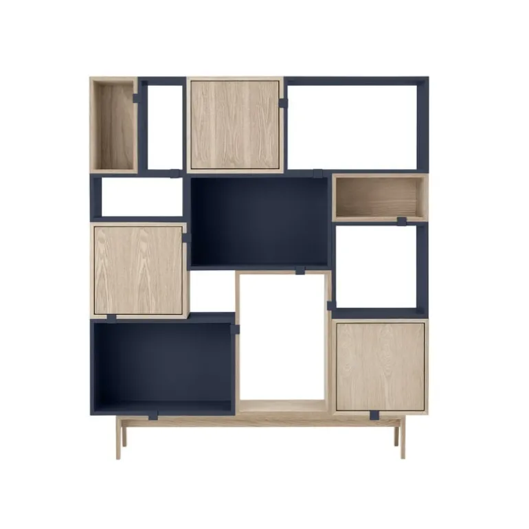 Muuto Stacked 2.0 hyllmodul, liten, midnight blue