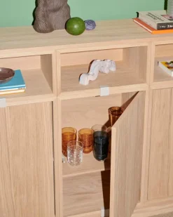 Muuto Stacked hylla för hyllmodul med dörr, ek