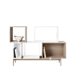 Muuto Stacked hyllmodul, liten, vit