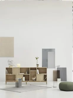 Muuto Stacked hyllmodul med bakstycke, medium, ek