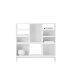 Muuto Stacked hyllmodul med bakstycke, medium, vit