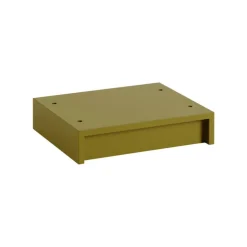 Muuto Stacked piedestal, 43,5 x 35 x 10 cm, brungrön