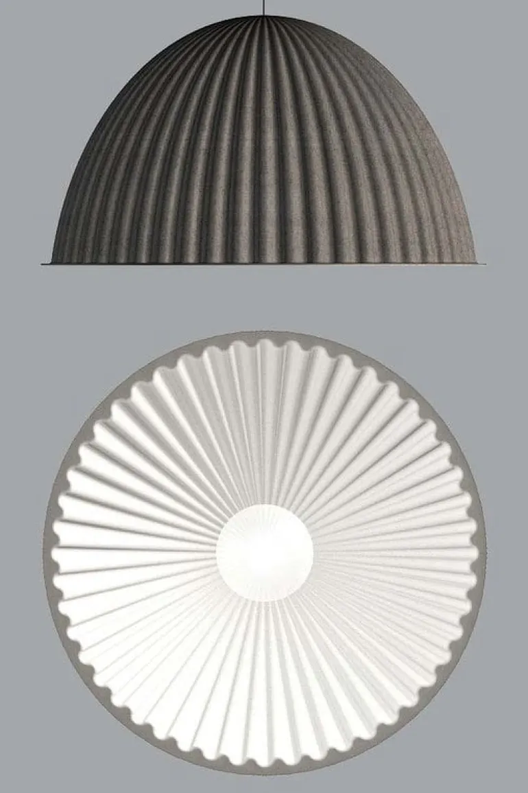 Muuto Under the Bell pendellampa 55 cm, grå