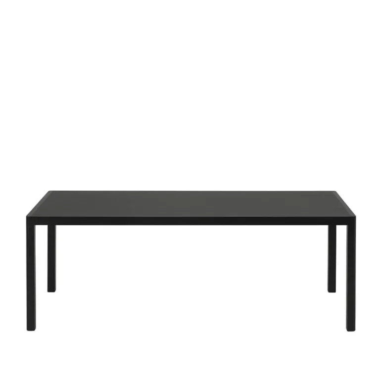 Muuto Workshop bord, 200 x 92 cm, svart - svart linoleum