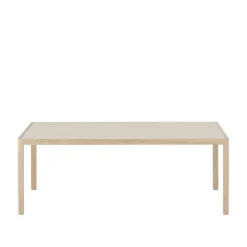Muuto Workshop bord, 200 x 92 cm, ek - warm grey linoleum